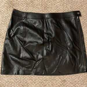 Leather Mini Skirt